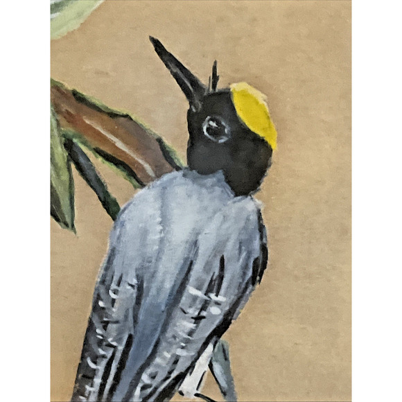 Vintage Watercolor Original Bird Signed Keen Framed & Matted - Picture 5 of 6